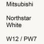 Preview: Mitsubishi, Northstar White, W12 / PW7.
